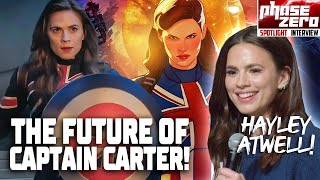 Hayley Atwell on PAST amp FUTURE Of Captain Carter Phase Zero Spotlight Interview [upl. by Yttisahc]