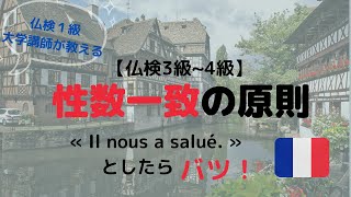 フランス語の超基本！必ず理解しよう！「性数一致の原則（複合時制の過去分詞）」【仏検３級～４級レベル】 [upl. by Yahsal]