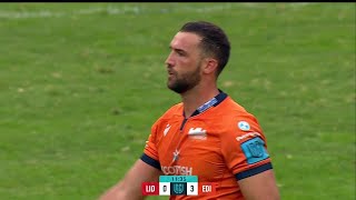 Henry Immelman scores booming drop goal for Edinburgh v Emirates Lions [upl. by Tacye]