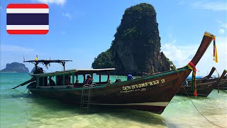 Krabi Thailand  Ao Nang beach amp Islands tour by Longtail Boat [upl. by Offen]