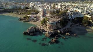 Nerja Spain  Burriana Beach The Balcony of Europe 14 01 2019 [upl. by Johna]