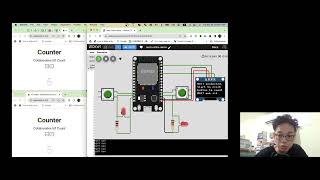 Reflex demo  Collaborative web app with IoT Wokwi ESP32 simulator [upl. by Rehpotsirhcnhoj]