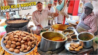 30 GHAZIABADI Indian Street Food Thali 😍 Gandhi Chole Bhature Panditji Kachori wale Desi Pakore [upl. by Ariom]