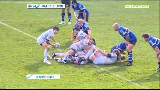 RugbyMania  Bath v Montpellier  H Cup 201112  rugby  R2 [upl. by Esil]