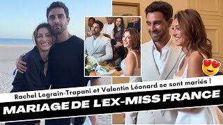 En vidéo mariage de Rachel LegrainTrapani  LexMiss France dit oui à Valentin Léonard [upl. by Seeto328]