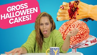 TOP 3 Halloween CAKES To Gross Your Friends Out  How to Cake It [upl. by Ro]