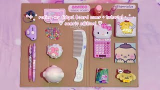 rating my sanrio fidget board asmr 🩷 ASMR  tutorial  sanriolve [upl. by Negah666]