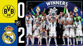 Borussia Dortmund 02 Real Madrid  HIGHLIGHTS  Champions League final 202324 [upl. by Tobias]