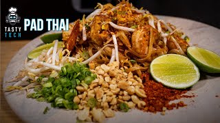 How To Make The Best Authentic Shrimp Pad Thai Recipe wTamarind Wok Cooking  Tasty Tech [upl. by Conias549]