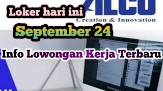 LOKER LOWONGAN KERJA KOTA BATAM HARI INI [upl. by Bonne]