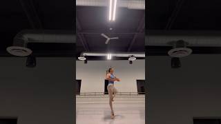 DOUBLE DIGITS✌️ dance pointe dancer ballerina dancechallenge ballet pirouette rock [upl. by Aillij986]