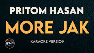 Morey Jak  Pritom Hasan KaraokeInstrumental Version with Lyrics [upl. by Olinad]