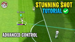 How To Perform Stunning Shot  Advanced Control Tutorial  eFootball 2023 Mobile [upl. by Farver375]