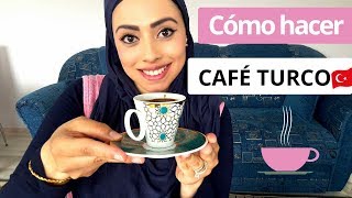 Como hacer CAFE TURCO facil y rapido  colombiana en Turquia [upl. by Ahsekim]