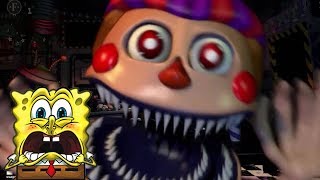 FNAF Ultimate Custom Night Trailer  BoB Esponja REACT [upl. by Brenk]