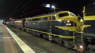 The Victorian Railways B74 locomotive 65th Anniversary Tour at Broadmeadows Melbourne [upl. by Aneej]