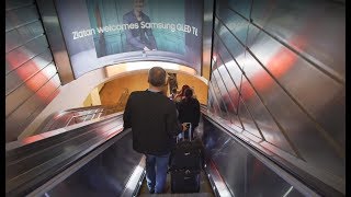 Sweden Stockholm Arlanda Airport Terminal 5 arriving with SAS from Prague 1X escalator [upl. by Thurstan]