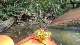 Kayaking the Stream at Prairie View Recreation Area  Bennington Nebraska [upl. by Tennaj]