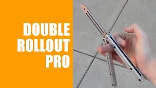 Balisong Tutorial  Double Rollout Pro  Advanced 191 [upl. by Eisinger390]