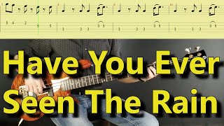 CCR  Have You Ever Seen The Rain Bass cover with TAB [upl. by Corotto]