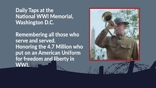 Friday 09202024 Daily Taps  the National WWI Memorial Washington DC [upl. by Aneeres70]