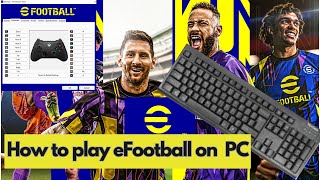 How to play eFootball 2023 on PC with KEYBOARD  eFootball 2023 Keyboard Controls [upl. by Jecoa]