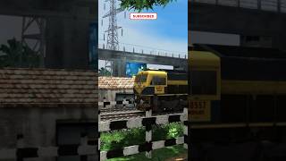 Train Simulator । Train Crossing in Railway Gate । Train Video । Train Wala Game shorts train [upl. by Cooe]