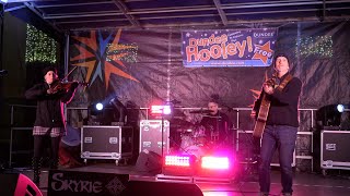 Scottish band Skyrie playing outside Caird Hall for mass Ceilidh during 2023 Dundee Hooley [upl. by Agle]