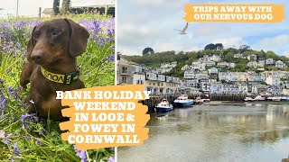 WEEKEND AWAY in a Caravan Park Exploring Cornwall Looe amp Fowey with our Sausage Dog [upl. by Artemahs13]