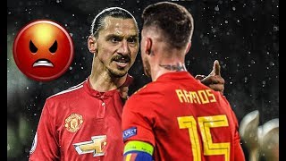 Sergio Ramos vs Zlatan Irbahimovic Crazy Fights ● FoulstacklesRed cards amp Bad Boy moments [upl. by Beverly]