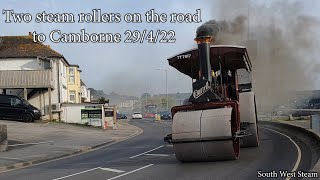 2 Steam rollers on the road from St Erth to Camborne 29422 [upl. by Auliffe]