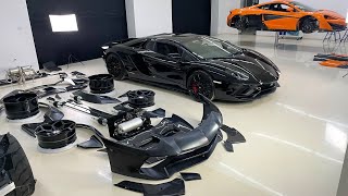 Odbiór Lamborghini z Salonu Aventador Liberty Walk start projektu [upl. by Leuqcar]