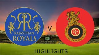 IPL 2019  Rajasthan Royals V Royal Challengers Bangalore highlights  Match 14  DBC 17 Gameplay [upl. by Samson]