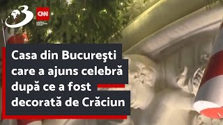 Casa din Bucureşti care a ajuns celebră după ce a fost decorată de Crăciun [upl. by Nnaylrebmik]