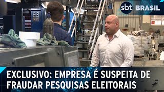 Exclusivo empresa suspeita de fraudar pesquisas eleitorais é investigada  SBT Brasil 031024 [upl. by Adahs]