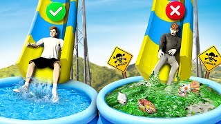 DONT CHOOSE The WRONG WATERSLIDE in GTA 5 RP [upl. by Fugate]