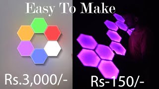 How To Make Hexagon Light At Home 2020  Hexagone light panels [upl. by Ahsoet173]