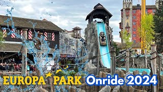 Tiroler Wildwasserbahn EuropaPark Onride 2024 spontan geöffnet [upl. by Haddad225]