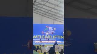 khelo India youth ghames Chennai weightlifter clean and jerk 135KG🥇 weightlifting [upl. by Hoagland]