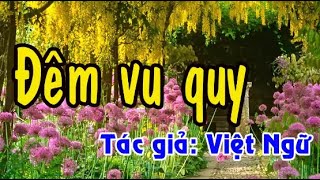 Karaoke vọng cổ ĐÊM VU QUY  SONG CA ĐÀO [upl. by Eidok]