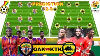 HEARTS OF OAK VS KOTOKO STARTING LINE UP BOTH TEAM POSSIBLE [upl. by Alena]