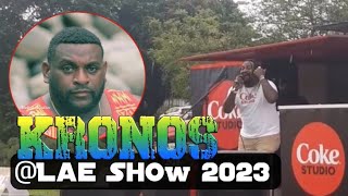 KRONOS  Performing Live during The Morobe Show 2023 PNG Top Solo Artist papuanewguineamusic [upl. by Iaras]