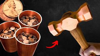 Making a Hammer out of Pennies 1000 Melted Pennies [upl. by Lectra]