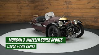 Morgan Three Wheeler Super Sports  Very rare  1934 VIDEO wwwERclassicscom [upl. by Lama941]