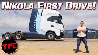 Watch Out Tesla Semi Truck  The Nikola Tre FCEV Runs On Hydrogen AND I Drive it [upl. by Mallissa793]