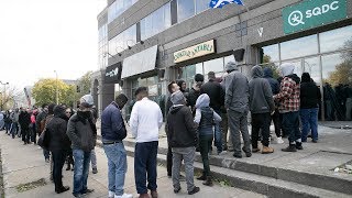 Customers leave the L’Acadie Blvd SQDC with their cannabis [upl. by Zzaj]