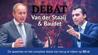 Van der Staaij SGP en Baudet FvD in debat over de problemen van Nederland  Complete debat [upl. by Eemiaj]