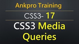 CSS3 17  CSS3 media query based on screen size and device orientation for desktop tablet phones [upl. by Darleen]