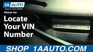 How to Locate Your VIN Number [upl. by Giuseppe]