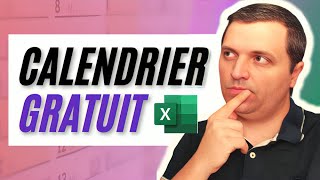 Excel CALENDRIER dynamique simple et gratuit à télécharger 📆 [upl. by Harat]